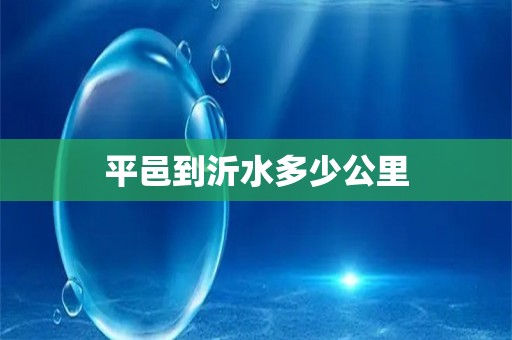 平邑到沂水多少公里