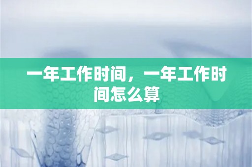 一年工作时间，一年工作时间怎么算