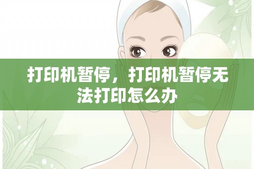 打印机暂停，打印机暂停无法打印怎么办