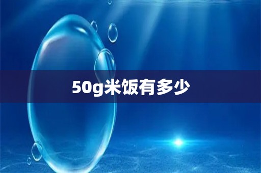 50g米饭有多少