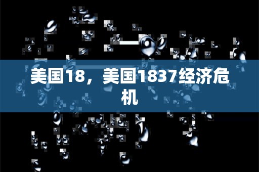 美国18，美国1837经济危机